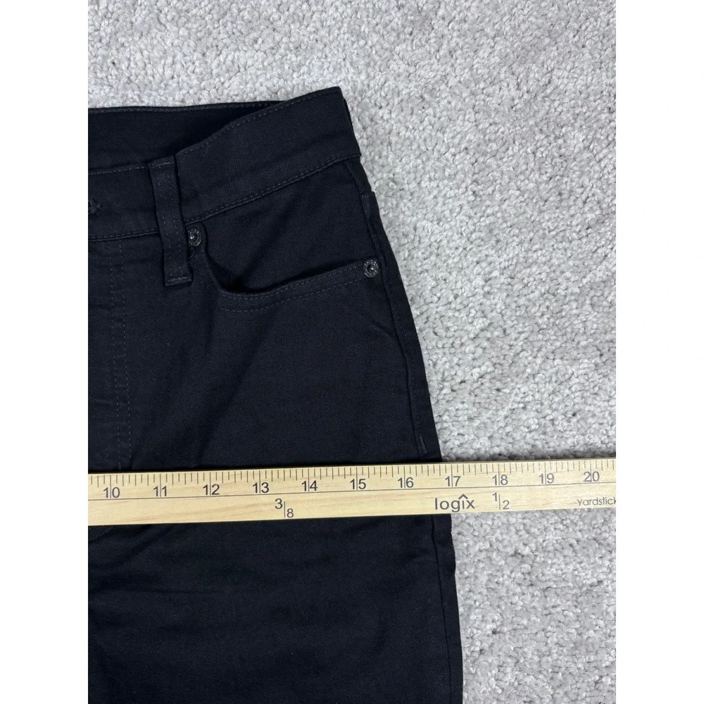 J Crew Womens High Rise Flare Crop Black‎ Jeans Size 25 Denim Pants
